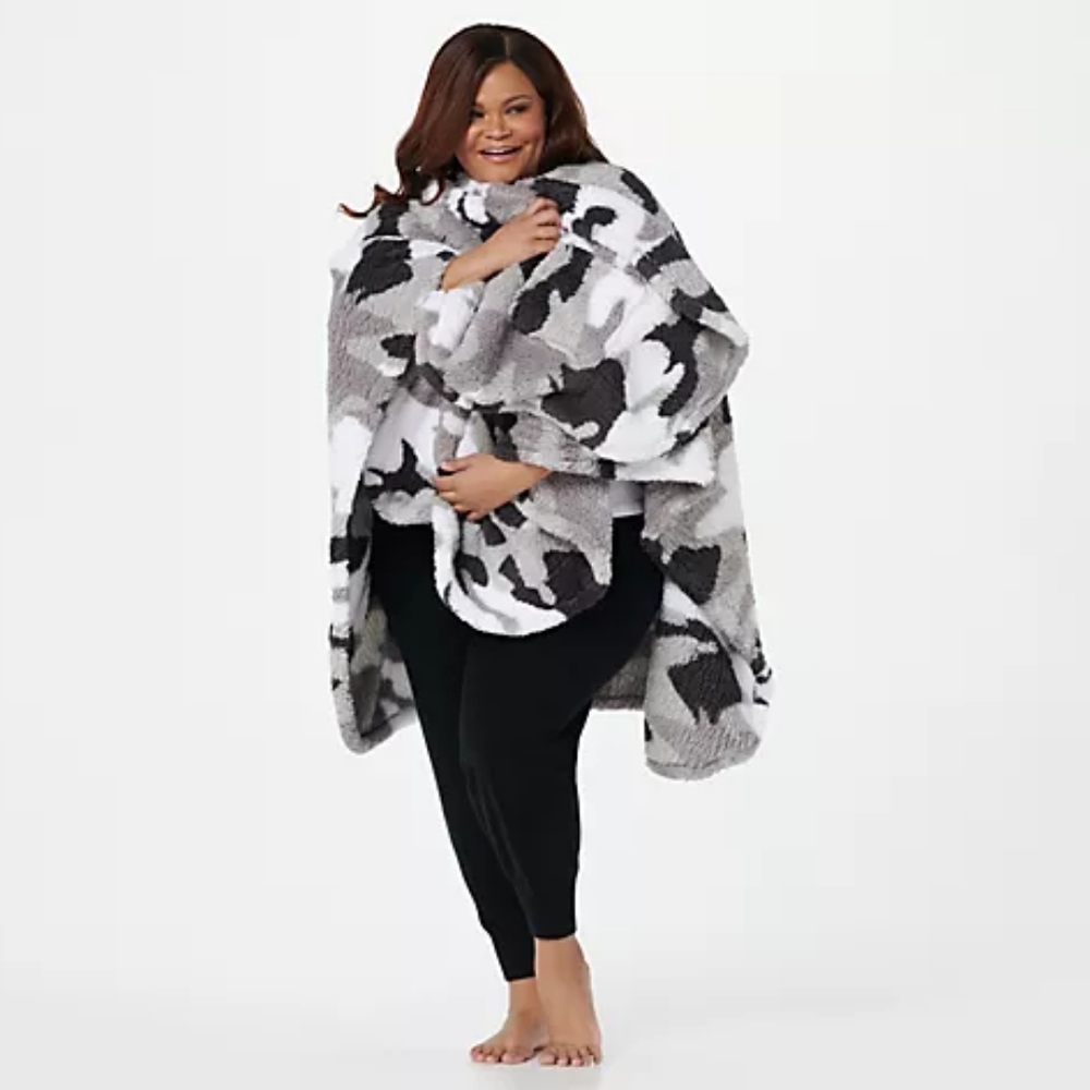 Berkshire Blanket Sherpa Cape Wrap